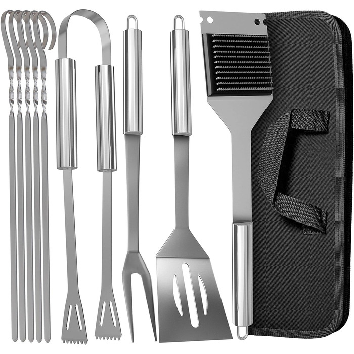 Praknu Набор кухонных принадлежностей из нержавеющей стали с чехлом 9 предметов Praknu
Praknu Набор кухонных принадлежностей из нержавеющей стали с чехлом 9 предметов Praknu