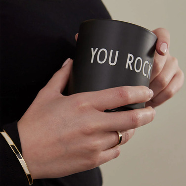 Кружка "You Rock" 0,25 л Black Favourite Design Letters