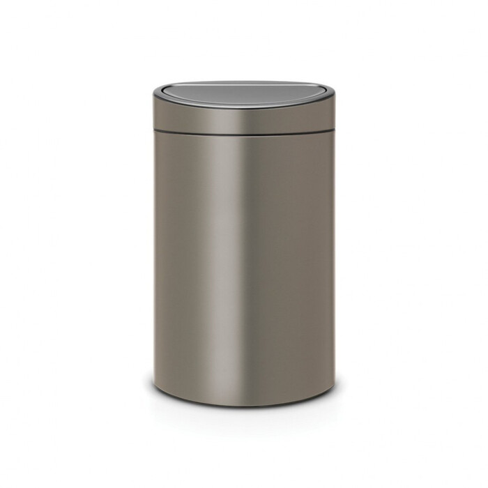 Мусорный бак 40 л платиновый Touch Bin Brabantia