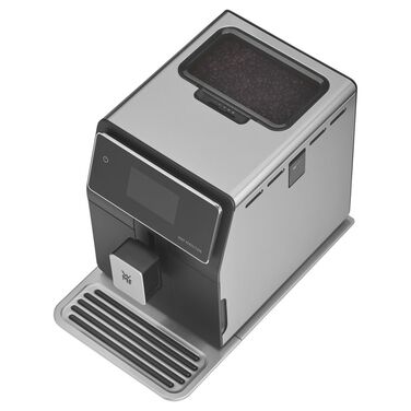 Кофемашина на 2 чашки со вспенивателем молока, серебристо-черная Perfection 880L WMF