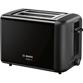 Тостер Bosch DesignLine / 970 Вт / на 2 ломтика / с насадкой для булочек / с функцией размораживания