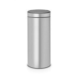 Мусорный бак 30 л серый металлик Touch Bin Brabantia