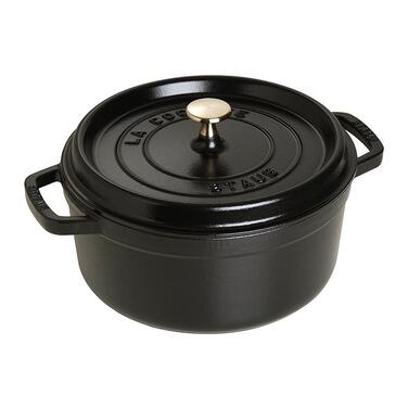 Кокот круглый 18 см, черный Staub