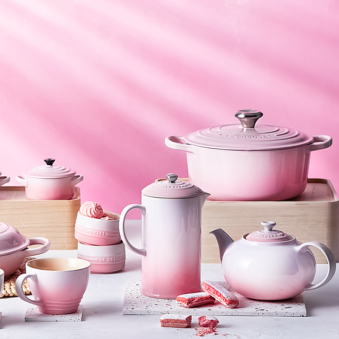 Френч-пресс 800 мл розовый Shell Pink Le Creuset