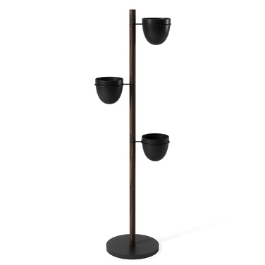 Подставка для цветов с 3 горшками Floristand Planter темный орех Umbra