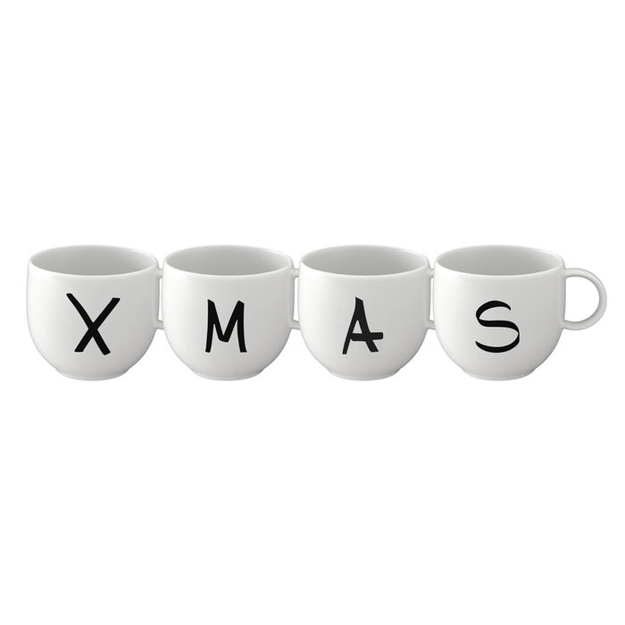 Villeroy Boch Набор рождественских кружек 0290 л 4 предмета Letters Mugs Villeroy Boch 4940₽