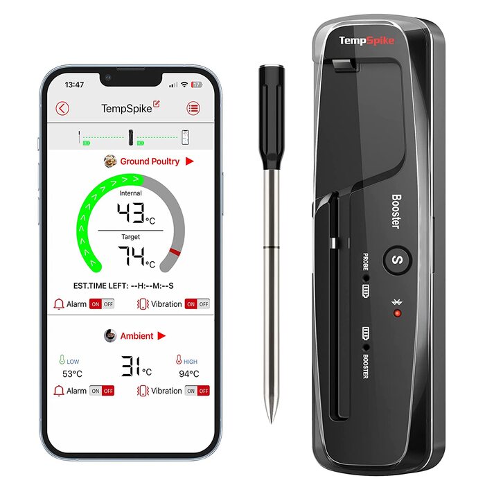 Термометр для мяса ThermoPro TempSpike TP961, Bluetooth 150 м, IP67