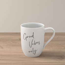 Кружка 340 мл "Good Vibes only", белая Statement Villeroy & Boch