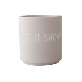 Кружка "Let it snow" 0,25 л Pastel Beige Favourite Design Letters