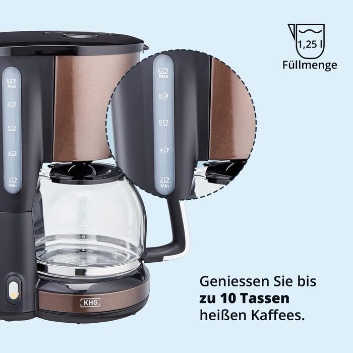 Кофемашина 1,25 л 1000 Вт Mokko Black KHG