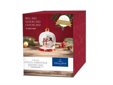 Елочное украшение колокольчик 6 см Annual Christmas Edition 2022 Villeroy & Boch