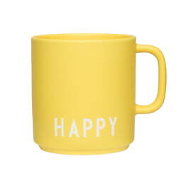 Кружка "Happy" 0,25 л Yellow Favourite Design Letters