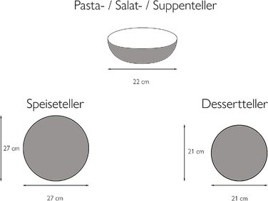 Набор тарелок из керамогранита 12 предметов, черный Slate CreaTable