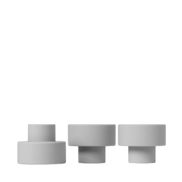 Набор подсвечников 3 предмета Mirage Grey Trio Blomus
