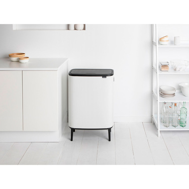 Мусорный бак с ножками 2х30 л белый Bo Touch Bin Brabantia