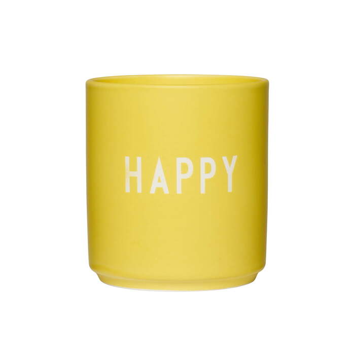 Design Letters Кружка Happy 025 л Yellow Favourite Design Letters 4940₽