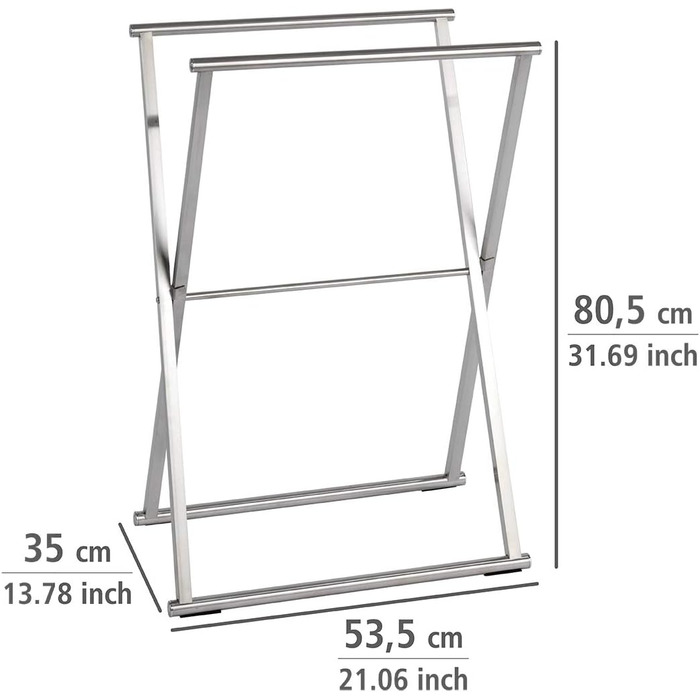 Вешалка 53.5 x 80.5 x 35 см, глянцевая WENKO