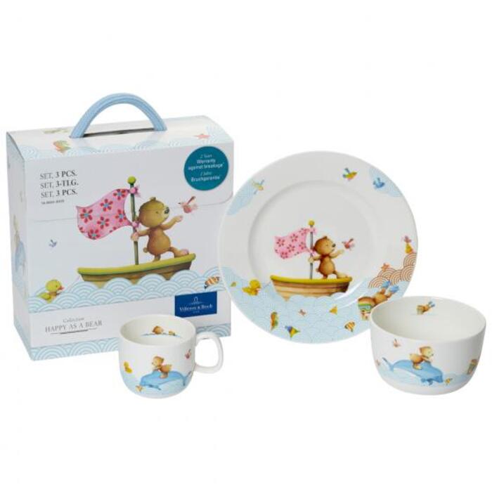 Набор детской посуды из 3 предметов Happy as a Bear Villeroy & Boch