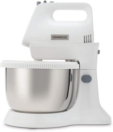 Кухонный комбайн Kenwood Chefette Lite HMP34.A0WH / 450 Вт / 5 скоростей / 3.4 л / нержавеющая сталь