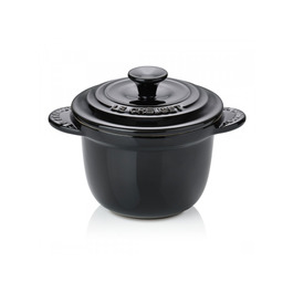 Мини-кокотница 13 см с крышкой, черная Every Black Le Creuset