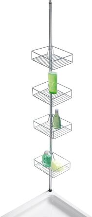 Телескопическая полка 25 x 65-275 x 20 см, глянцевая WENKO Domaso