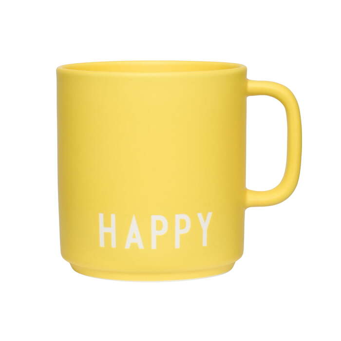 Кружка "Happy" 0,25 л Yellow Favourite Design Letters