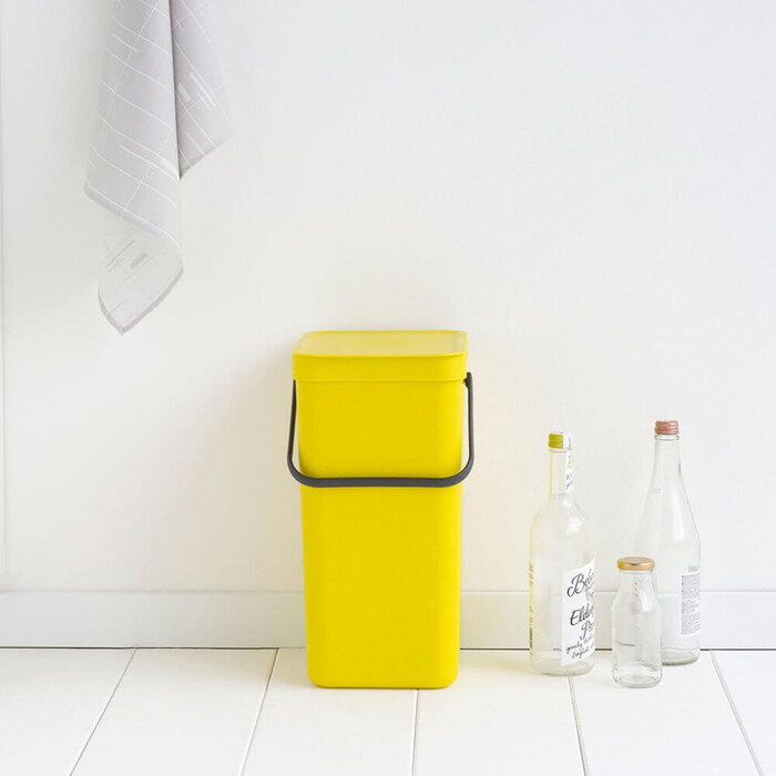 Мусорное ведро 16 л желтое Sort&Go Brabantia