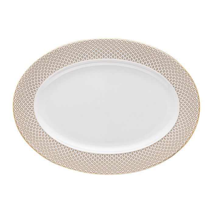 Тарелка овальная 34 см Francis Carreau Beige Rosenthal