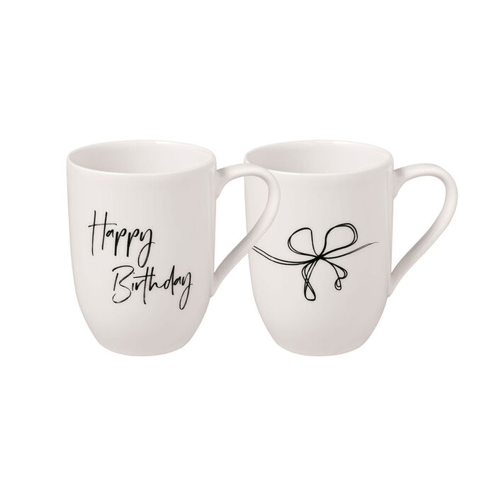 Villeroy Boch Набор из 2 кружек Happy Birthday 028 л Statement Lines Villeroy Boch 4160₽