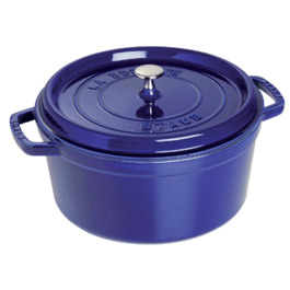 Кастрюля / жаровня 24 см с крышкой Dark Blue Staub