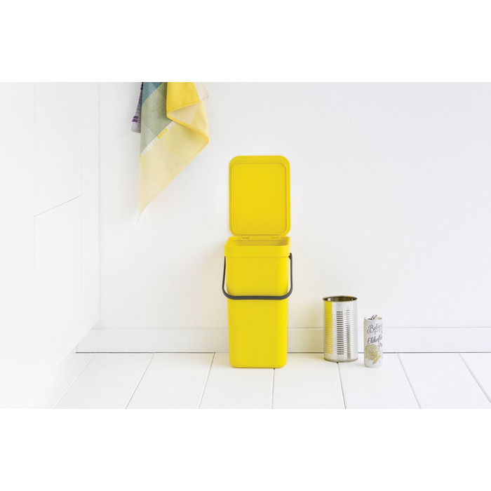 Мусорное ведро 12 л желтое Sort&Go Brabantia