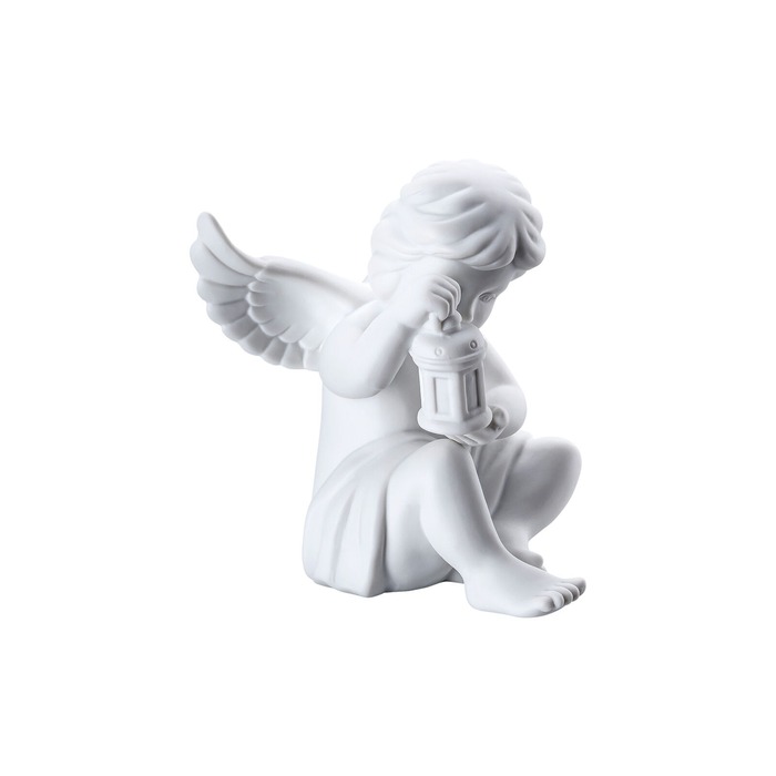 Фигурка "Ангел с фонарем" 9,9 см матовая Angels Rosenthal