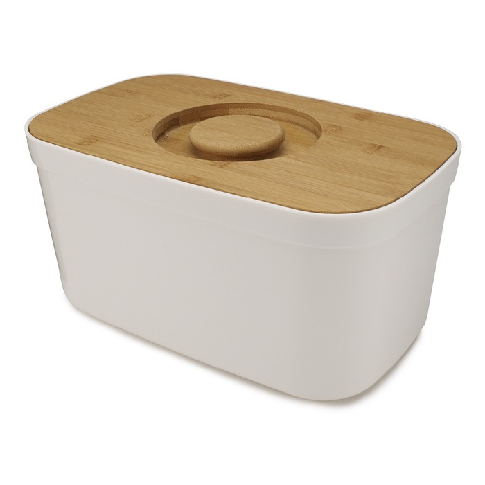 Joseph Joseph Хлебница пластиковая с разделочной доской из бамбука белая Bread Bin Joseph Joseph 12696₽