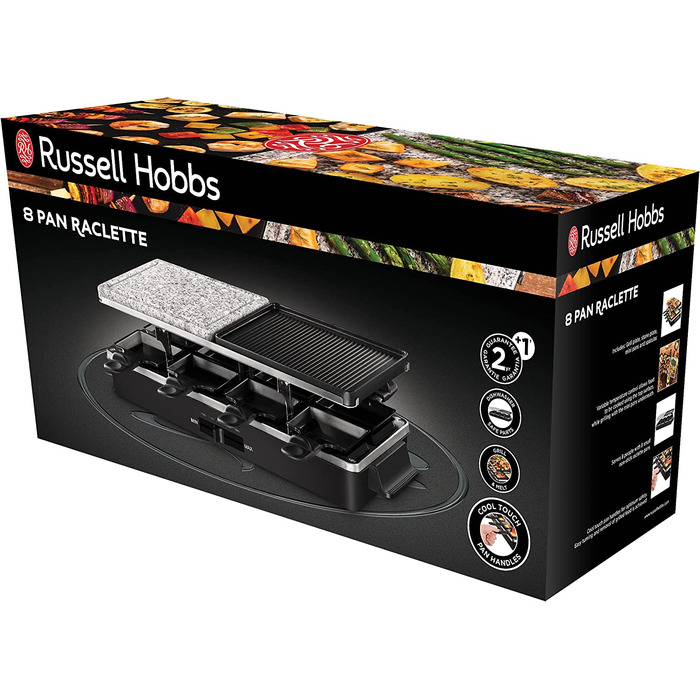 Гриль-раклетница Russell Hobbs ‎26280-56 / 1400 Вт / на 8 человек / антипригарное покрытие