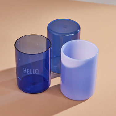 Стакан "Hello" 0,35 л Blue Favourite Design Letters