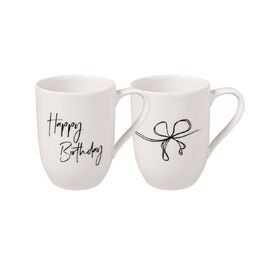 Набор из 2 кружек "Happy Birthday" 0,28 л Statement Lines Villeroy & Boch