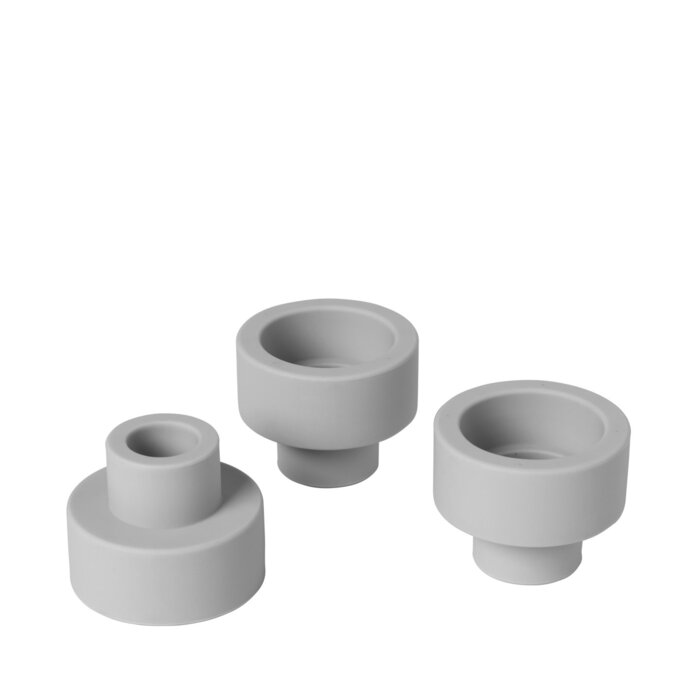 

Blomus Набор подсвечников 3 предмета Mirage Grey Trio Blomus