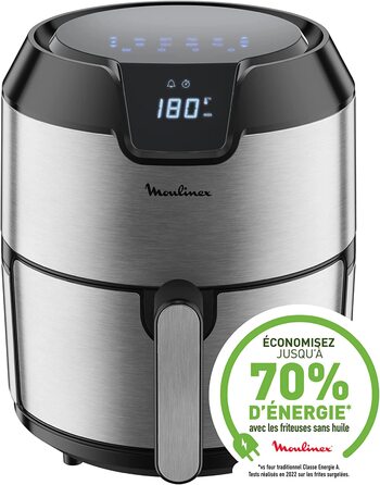 Фритюрница Moulinex Easy Fry Deluxe EZ401D / 4,2 л / 8 программ / 1500 Вт