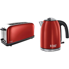 Тостер с широким слотом и 6-ю уровнями мощности и чайник 1,7 л, 2400 Вт Russell Hobbs Colours+