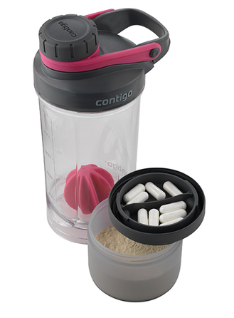 Шейкер розовый 0,65 л Shake & Go Fit Contigo