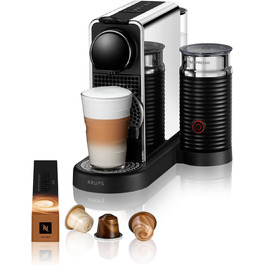 Капсульная кофемашина 1 л 1710 Вт, серебристо-черная Nespresso Citiz & Milk Platinum XN630D Krups