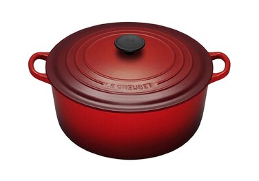 Кастрюля / жаровня 22 см, бордовый Le Creuset