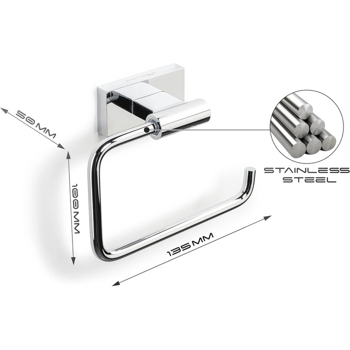 Держатель для туалетной бумаги 13,5 см, хромированный Sagittarius One