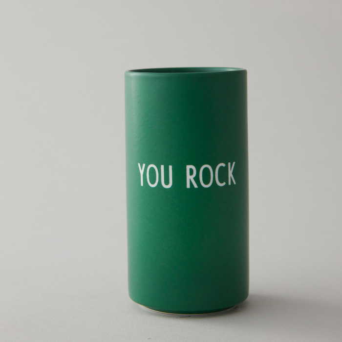 Ваза "You Rock" 11 см Grass Green Favourite Design Letters