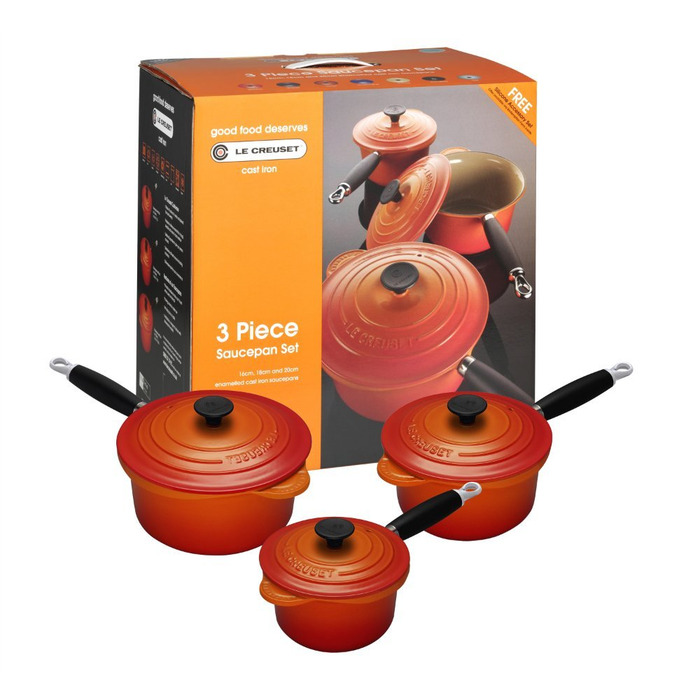 Le Creuset Набор ковшей профессиональный 3 предмета оранжевый Le Creuset 75140₽