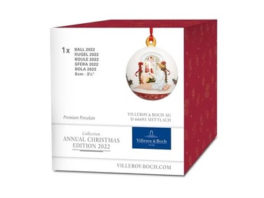 Елочное украшение шар 6,5 см Annual Christmas Edition 2022 Villeroy & Boch