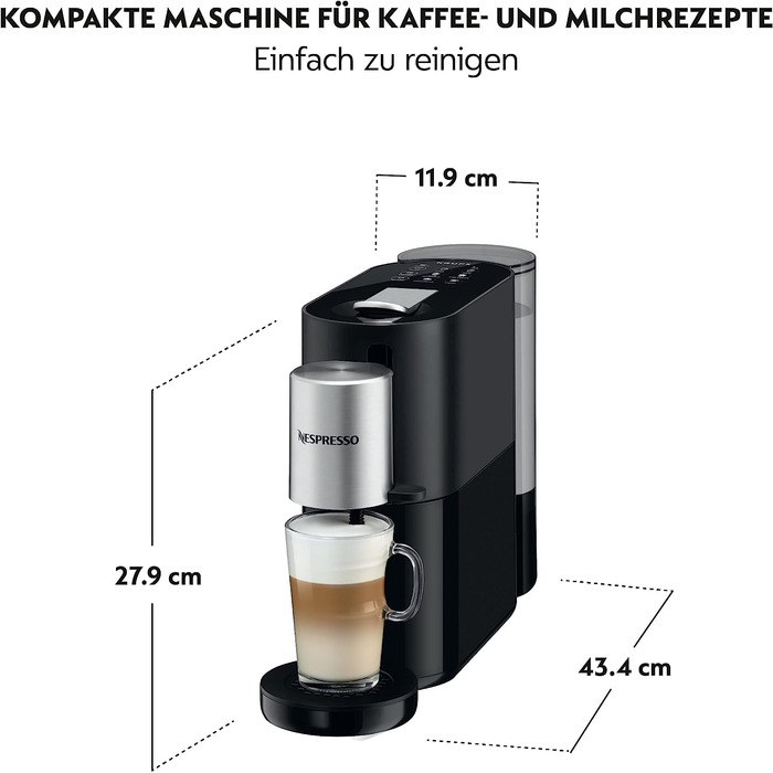 Капсульная кофемашина 1 л 1500 Вт, черная Nespresso Atelier XN8908 Krups