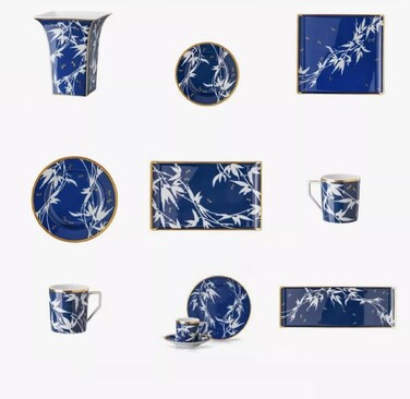 Блюдо плоское 26 х 24 см Blue Heritage Turandot Rosenthal