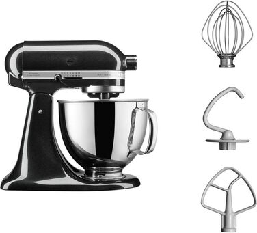 Кухонный комбайн 4.8 л 300 Вт, 10 скоростей, черный Artisan 5KSM125EOB KitchenAid