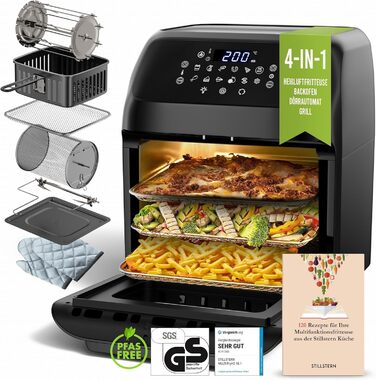 Фритюрница многофункциональная 12 л 1800 Вт Black XXL Stillstern